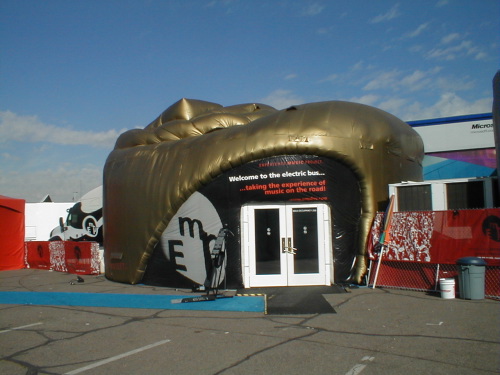 Inflatable Buildings and Tents experience music project building